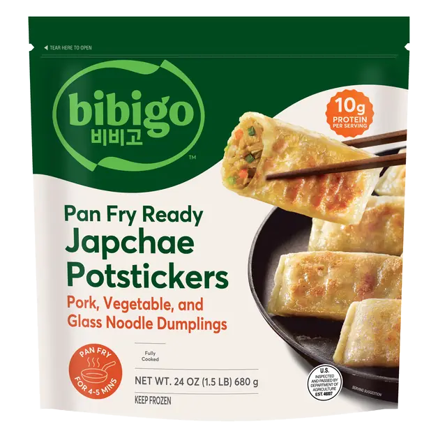 Pan Fry Ready Pork & Vegetable Japchae Potstickers Frozen