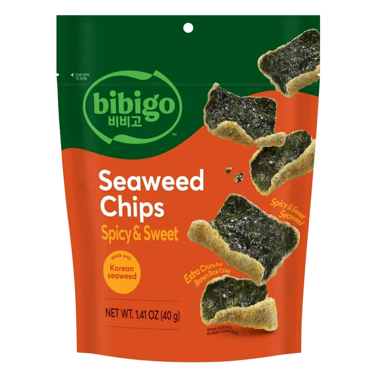 Bibigo Spicy Seaweed Chips, 1.41oz