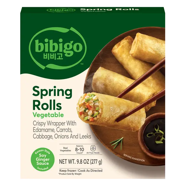 Vegetable Spring Rolls with Soy Ginger Sauce Frozen