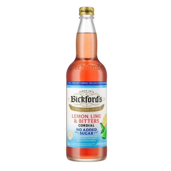 No Added Sugar Lemon Lime Bitter Cordial