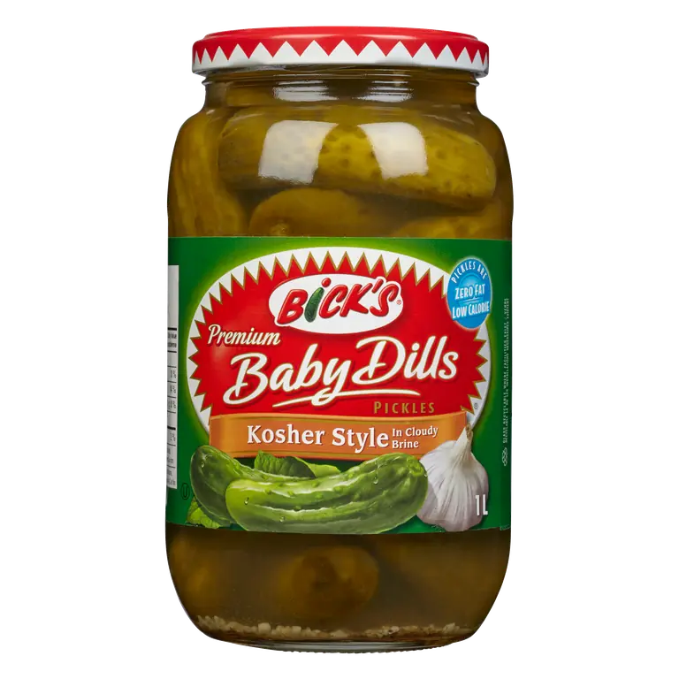 Baby Dills Pickles Kosher Style Zero Fat 1 L