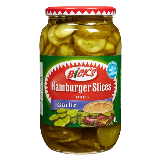 Pickles Hamburger Slices Garlic 1 L