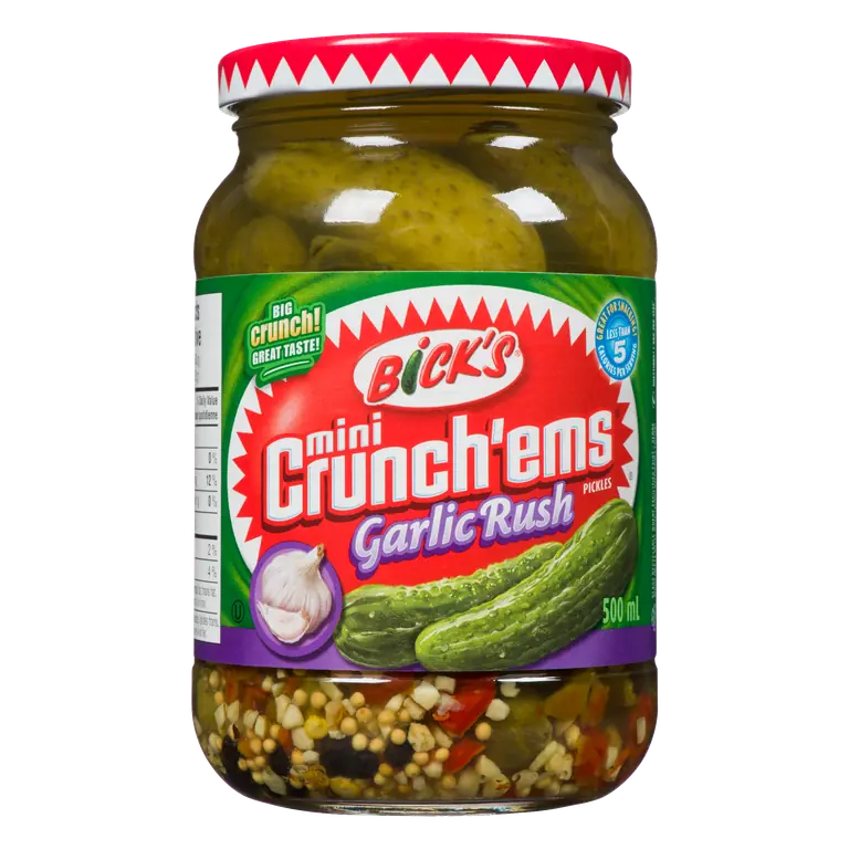 Mini Crunch'ems Pickles Garlic Rush 500 ml