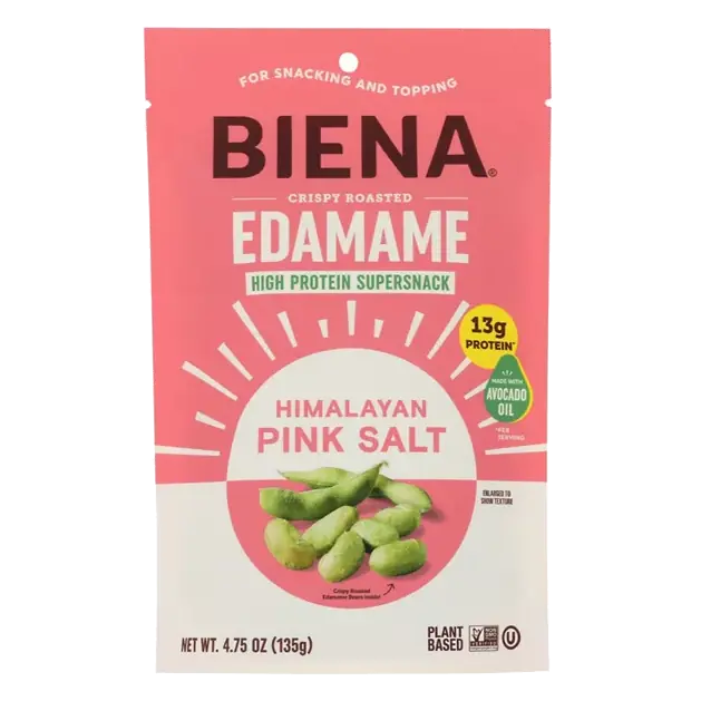 Crispy Roasted Himalayan Pink Salt Edamame