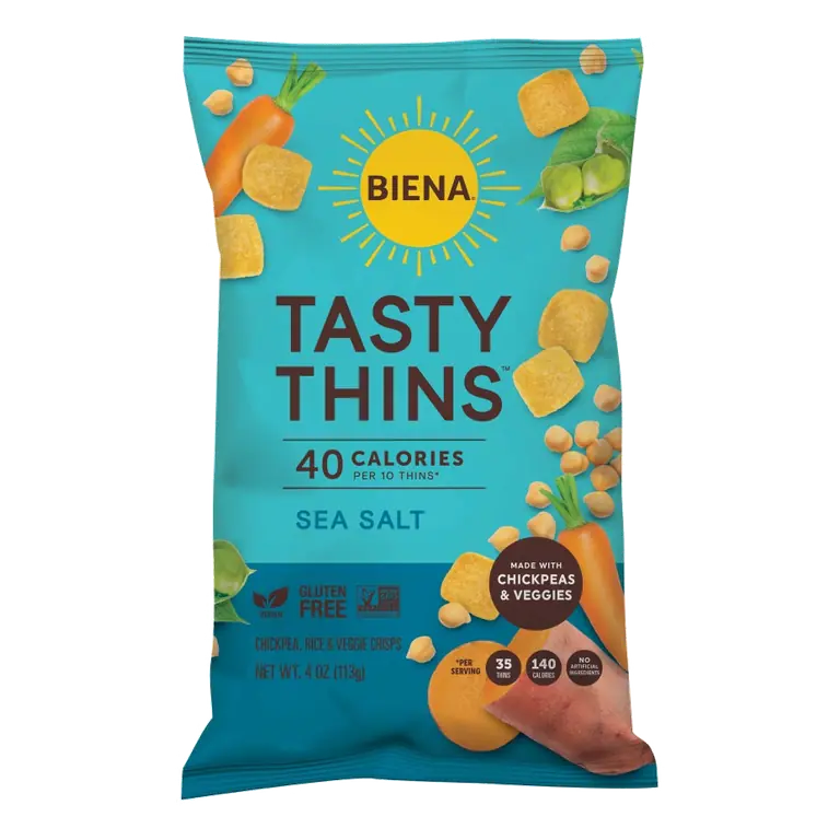 Sea Salt Tasty Thins Chickpea, Rice & Veggie Crisps
