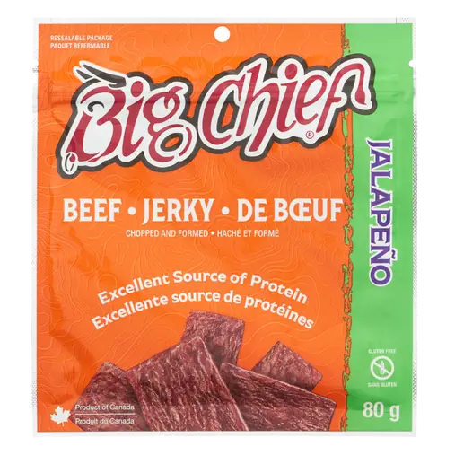 Gluten-Free Zipper Beef Jerky Jalapeno 80 g