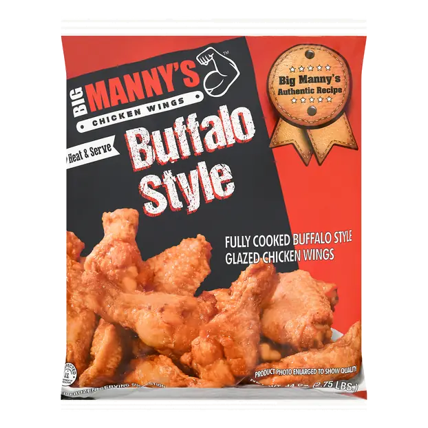 Bone-In Buffalo Style Chicken Wings Frozen