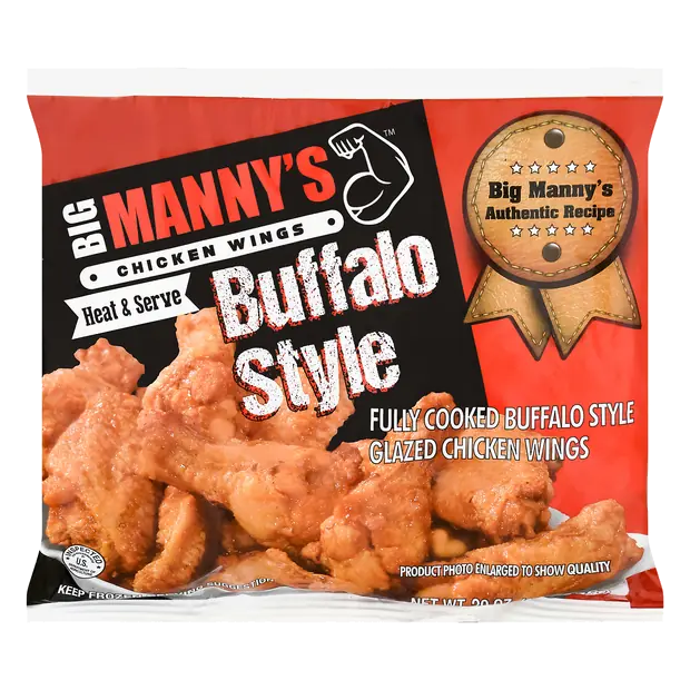 Buffalo Style Bone-In Chicken Wings Frozen