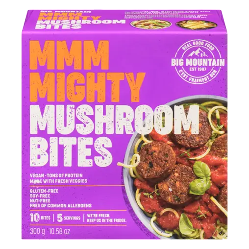Vegan Mighty Mushroom Bites Sweet Potato & Spinach 300 g