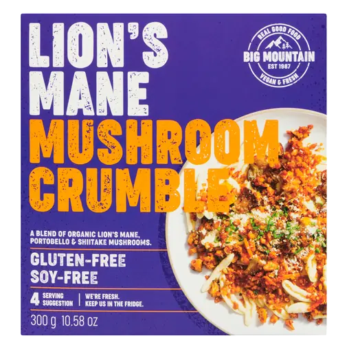 Big Mountain Gluten-Free Lion's Mane Mushroom Crumble 300 g
