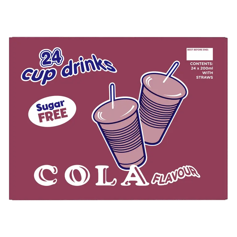 Big Time Cola Flavour Cup Drinks 24 x 200ml