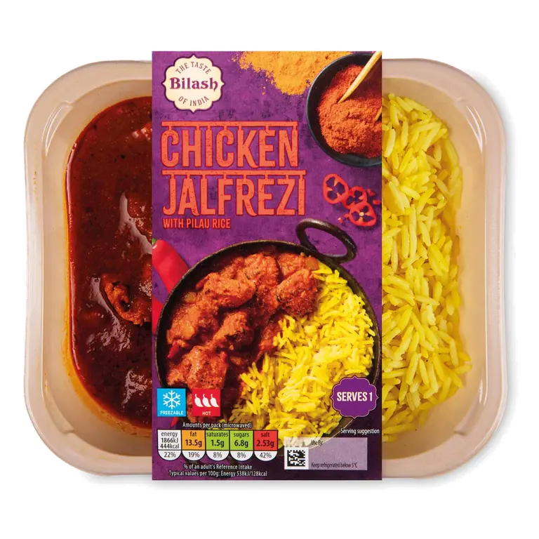 Chicken Jalfrezi With Pilau Rice