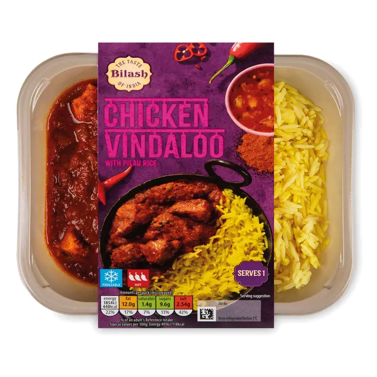 Chicken Vindaloo With Pilau Rice