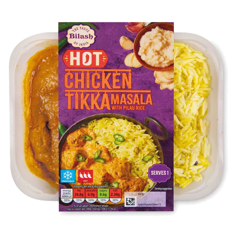 Hot Chicken Tikka Masala with Pilau Rice