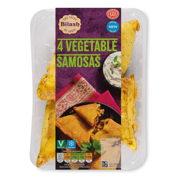 Vegetable Samosas 4 Pack