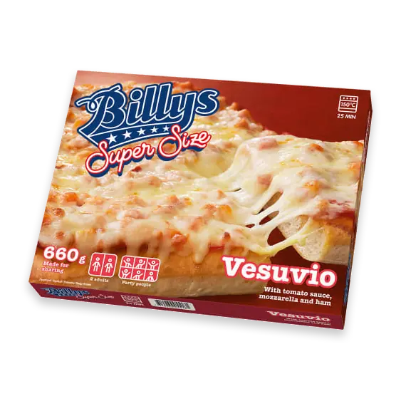Vesuvio Pizza Super Size Fryst