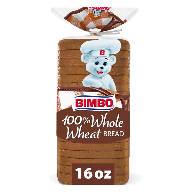 Bimbo 100% Whole Wheat Bread, 16oz