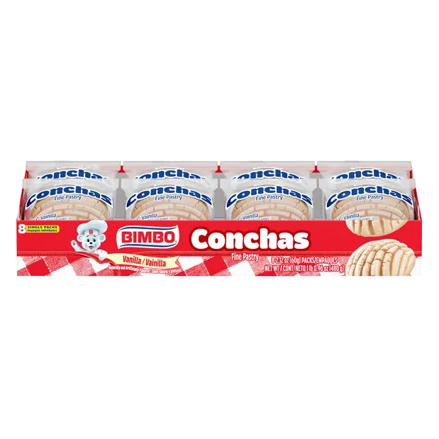 Conchas Vanilla Flavored Fine Pastry - 8 ct