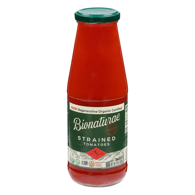 Imported Organic No Salt Added Strained Tomatoes