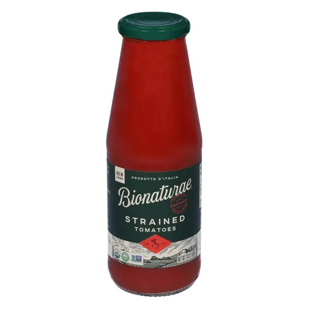 No Salt Added 100% Organic Strained Tomatoes