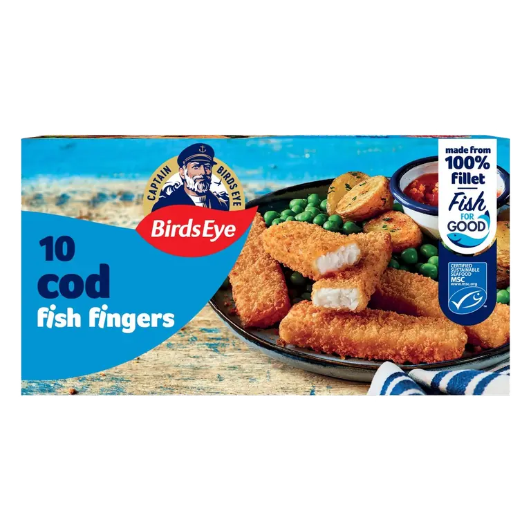 10 Breaded Cod Fish Fingers 280g