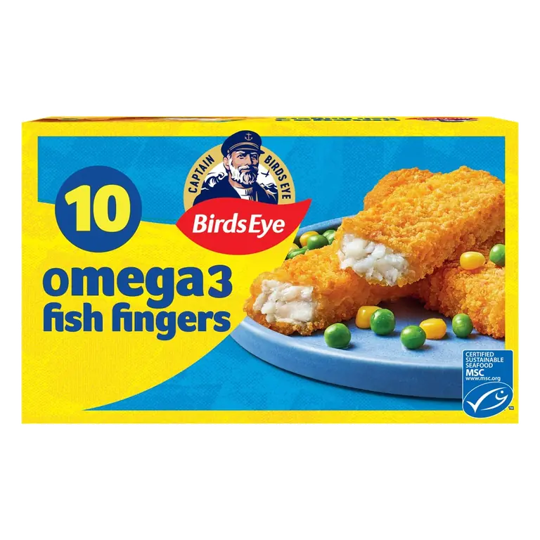 10 Breaded Omega 3 Fish Fingers 280g