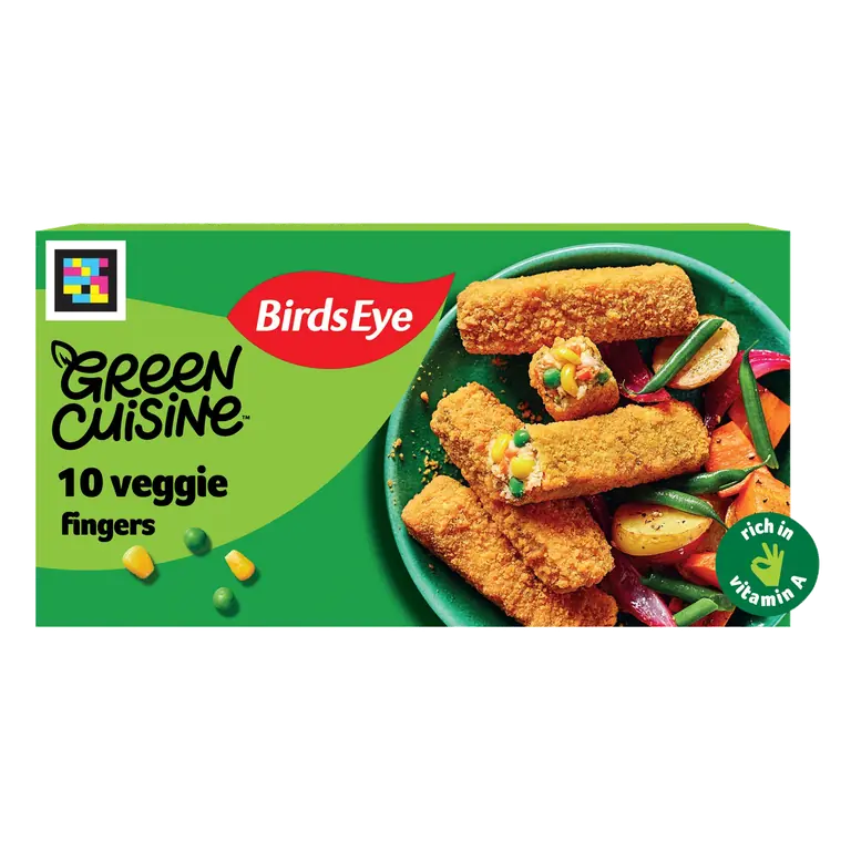Birds Eye 10 Green Cuisine Vegan Veggie Fingers 284g