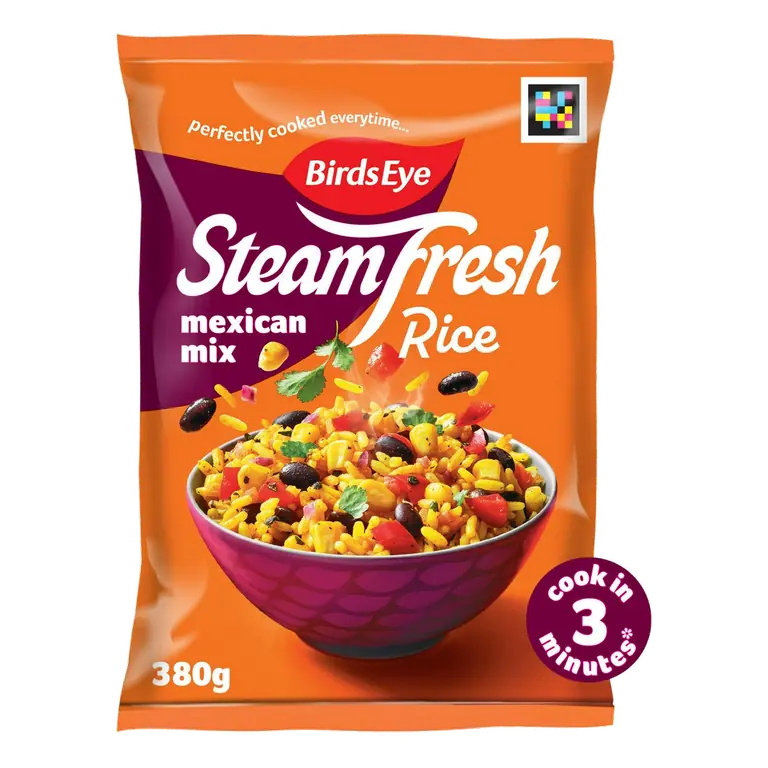 2 x 380g Steamfresh Mexican Mix Microwave Rice Steam Bags