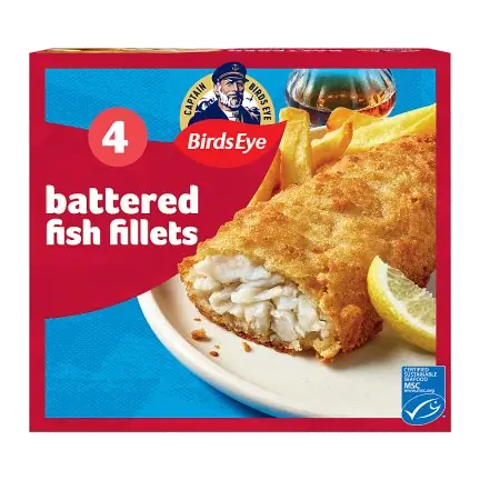 4 Battered Alaska Pollock Fish Fillets