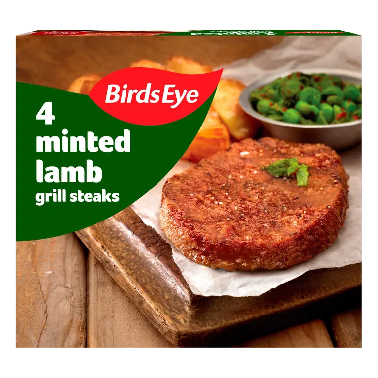Birds Eye 4 Minted Lamb Grill Steaks 300g