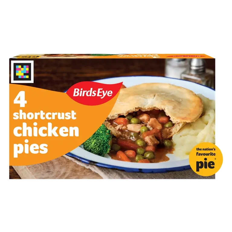 4 Shortcrust Chicken Pies 620g