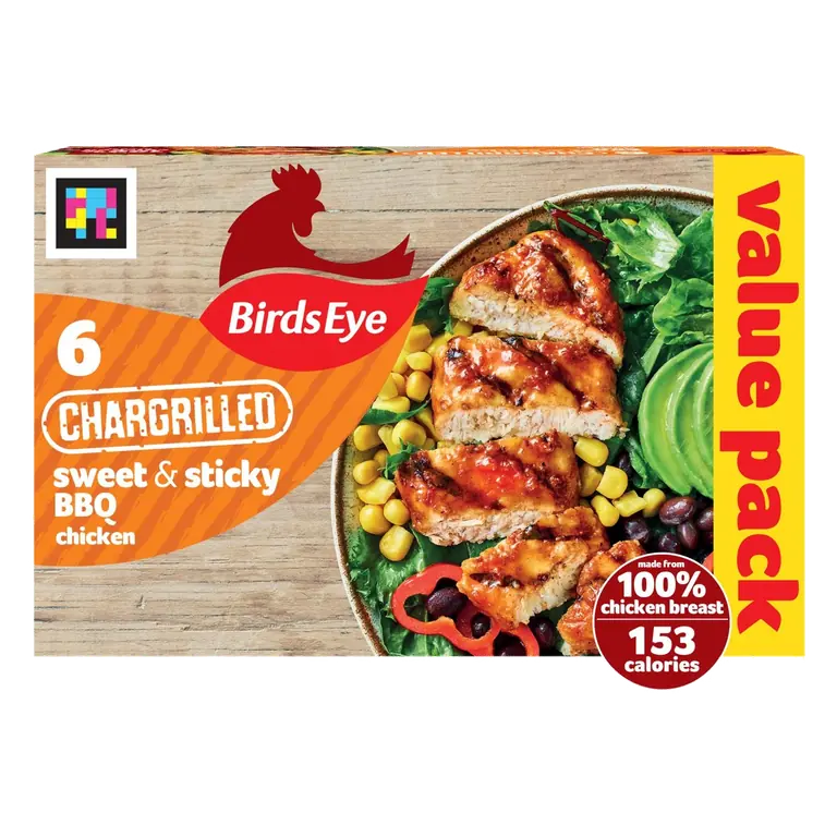 6 Sweet & Sticky BBQ Chicken Breast Steaks 522g