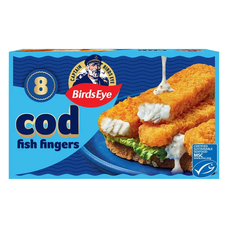 8 Breaded Cod Fish Fingers