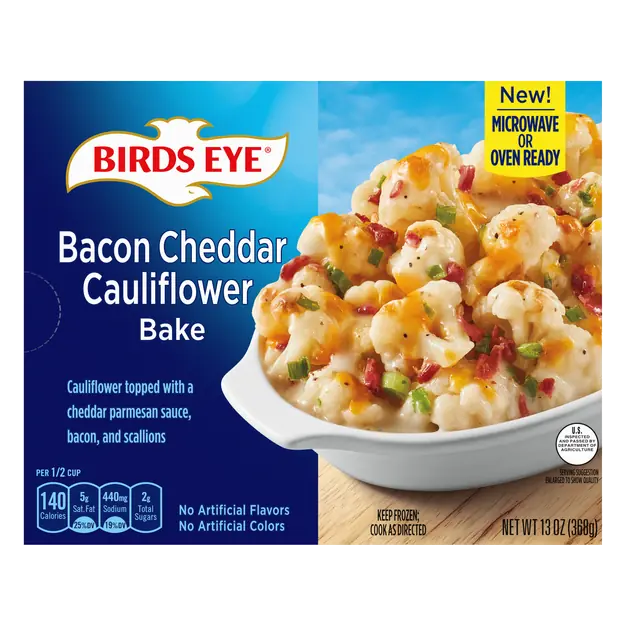 Bacon Cheddar Cauliflower Bake Frozen