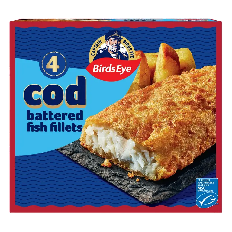 Battered Cod Fillets x4 400g