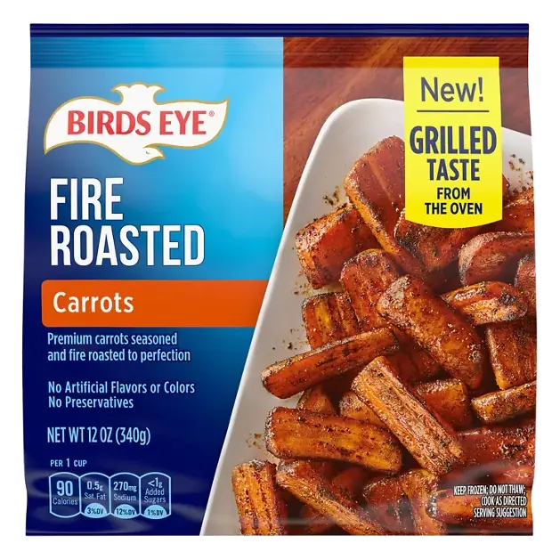Fire Roasted Carrots, Frozen Vegetables
