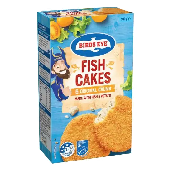 Frozen Crunchy Crumb Fish Cakes 6 Pack