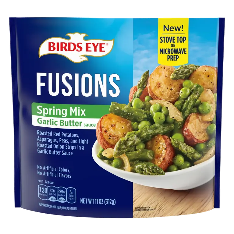 Fusions, Spring Mix Garlic Butter Sauce, Frozen Side Dish