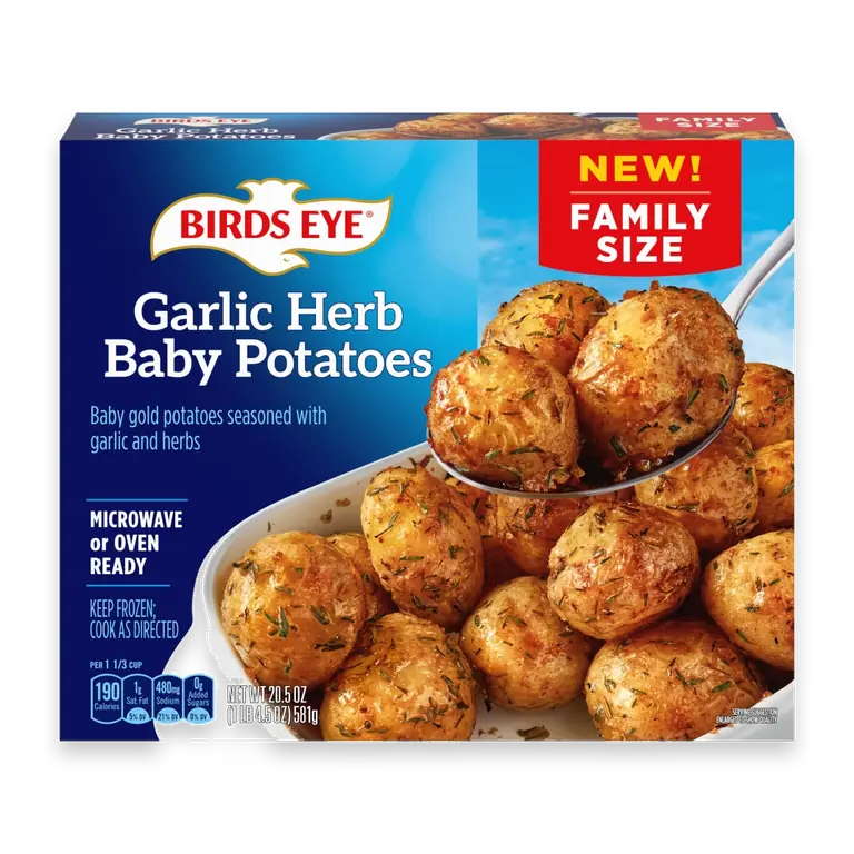 Garlic Herb Baby Potatoes, Frozen Sides