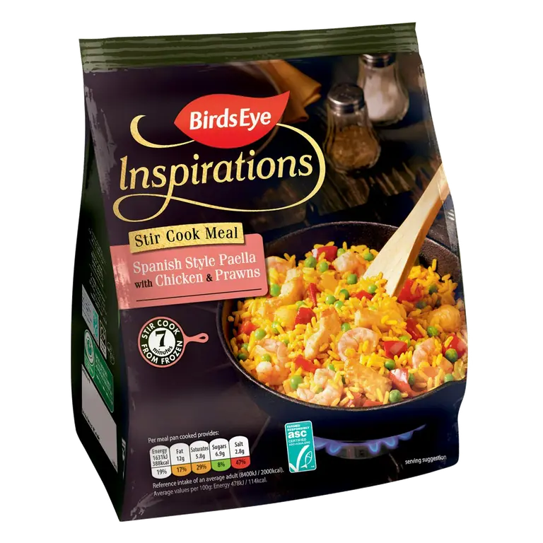 Inspirations Spanish Paella With Chicken & Prawns 350g