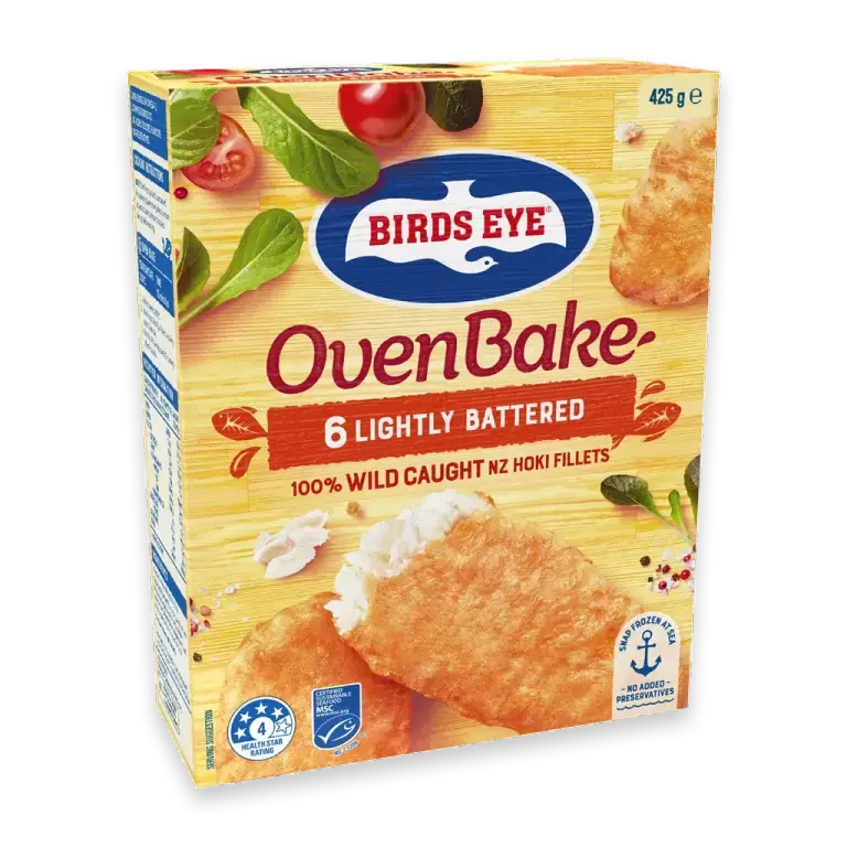 Oven Bake NZ Hoki Battered Fish Fillets