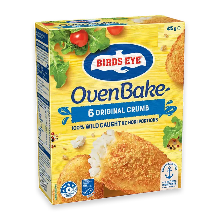 Oven Bake NZ Hoki Original Crumbed Fish