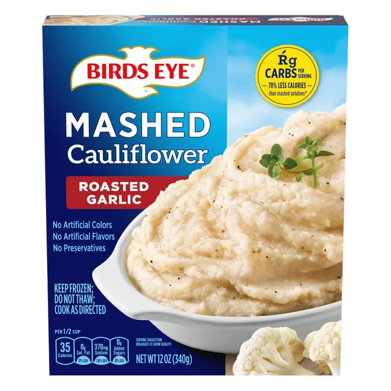 Roasted Garlic Mashed Cauliflower