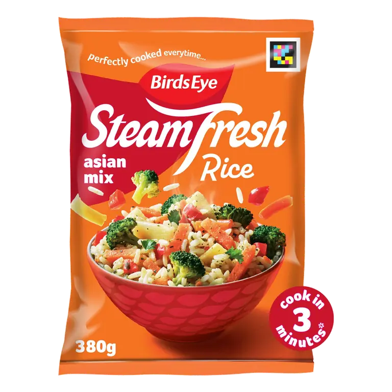 Birds Eye Steamfresh 2 Asian Mix Rice Steam Bags 380g