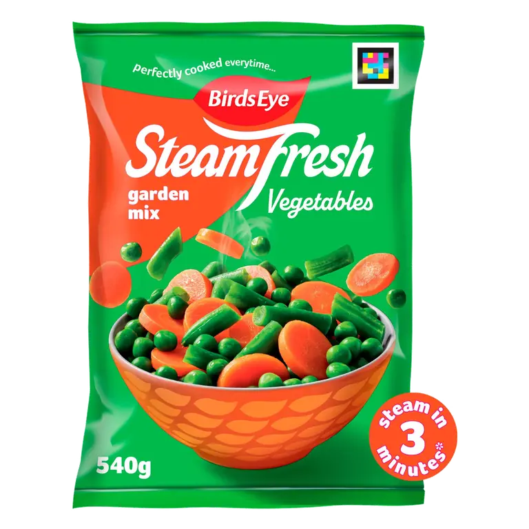 Birds Eye Steamfresh 4 Garden Vegetable Mix Steam Bags 540g