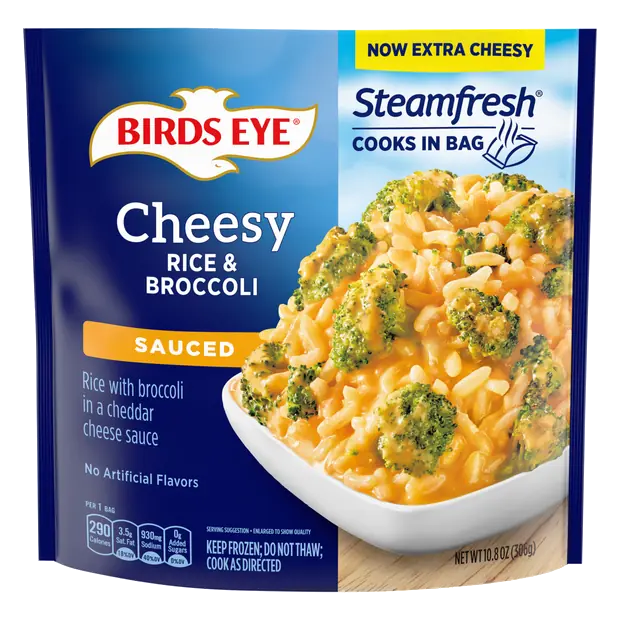 Steamfresh Cheddar Cheese Rice & Broccoli Frozen