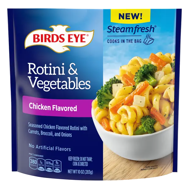 Steamfresh Chicken Flavored Rotini & Vegetables Frozen
