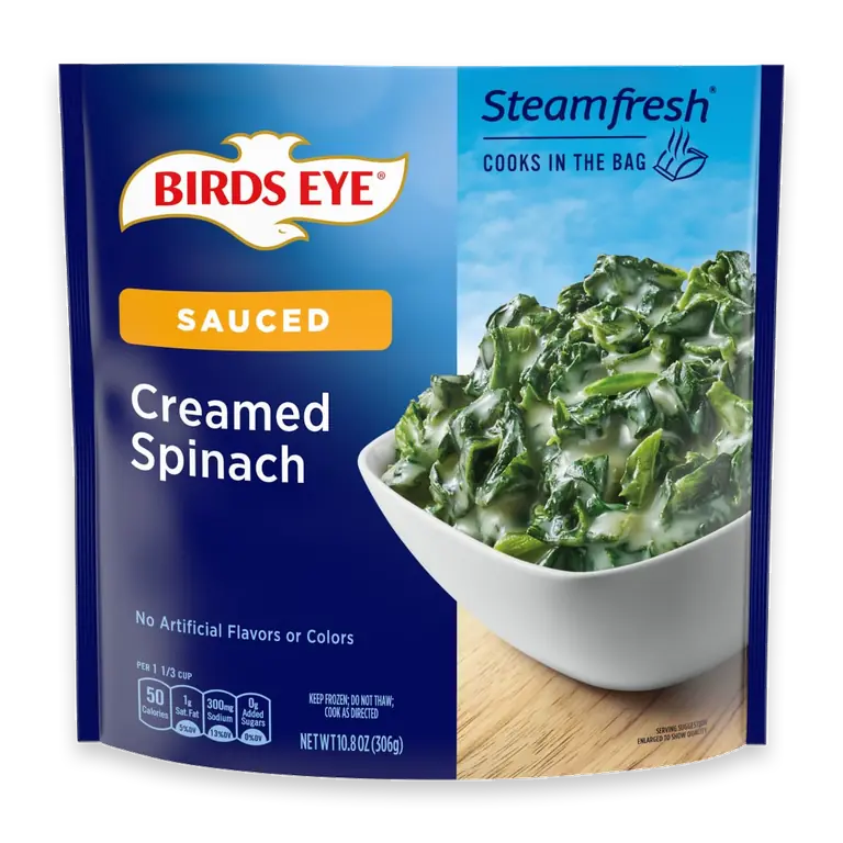 Steamfresh Creamed Spinach, Frozen Vegetables