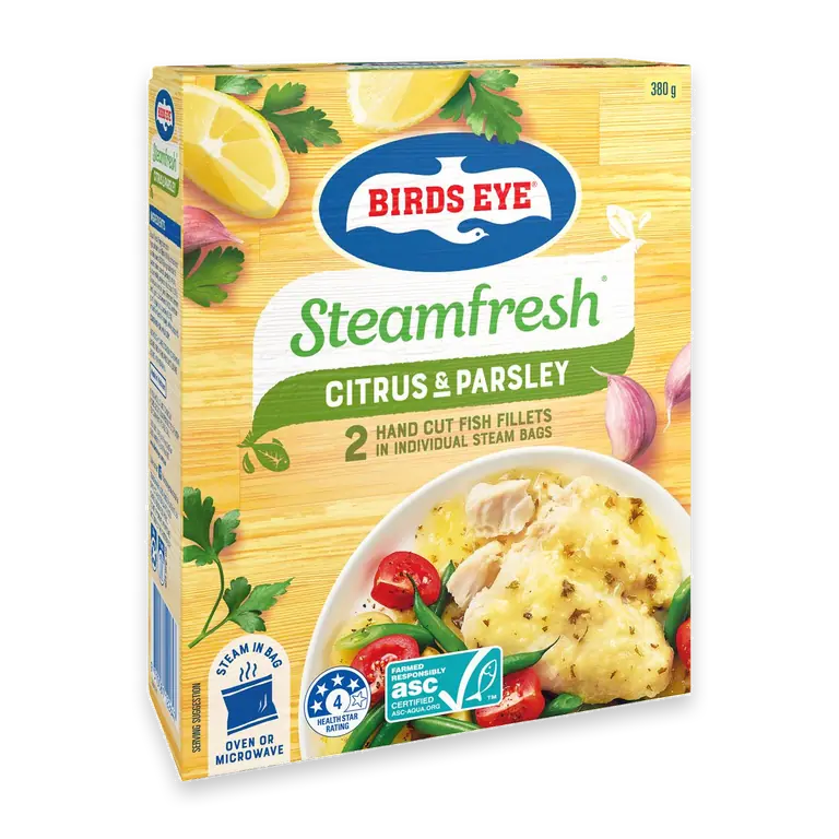 Steamfresh Fish Fillets Citrus & Parsley Sauce