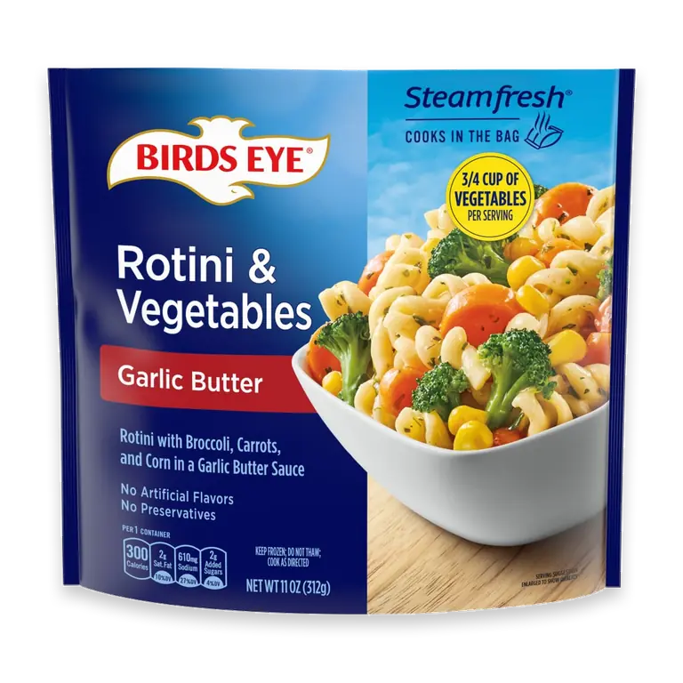 Steamfresh Garlic Butter Rotini and Vegetables, Frozen Side